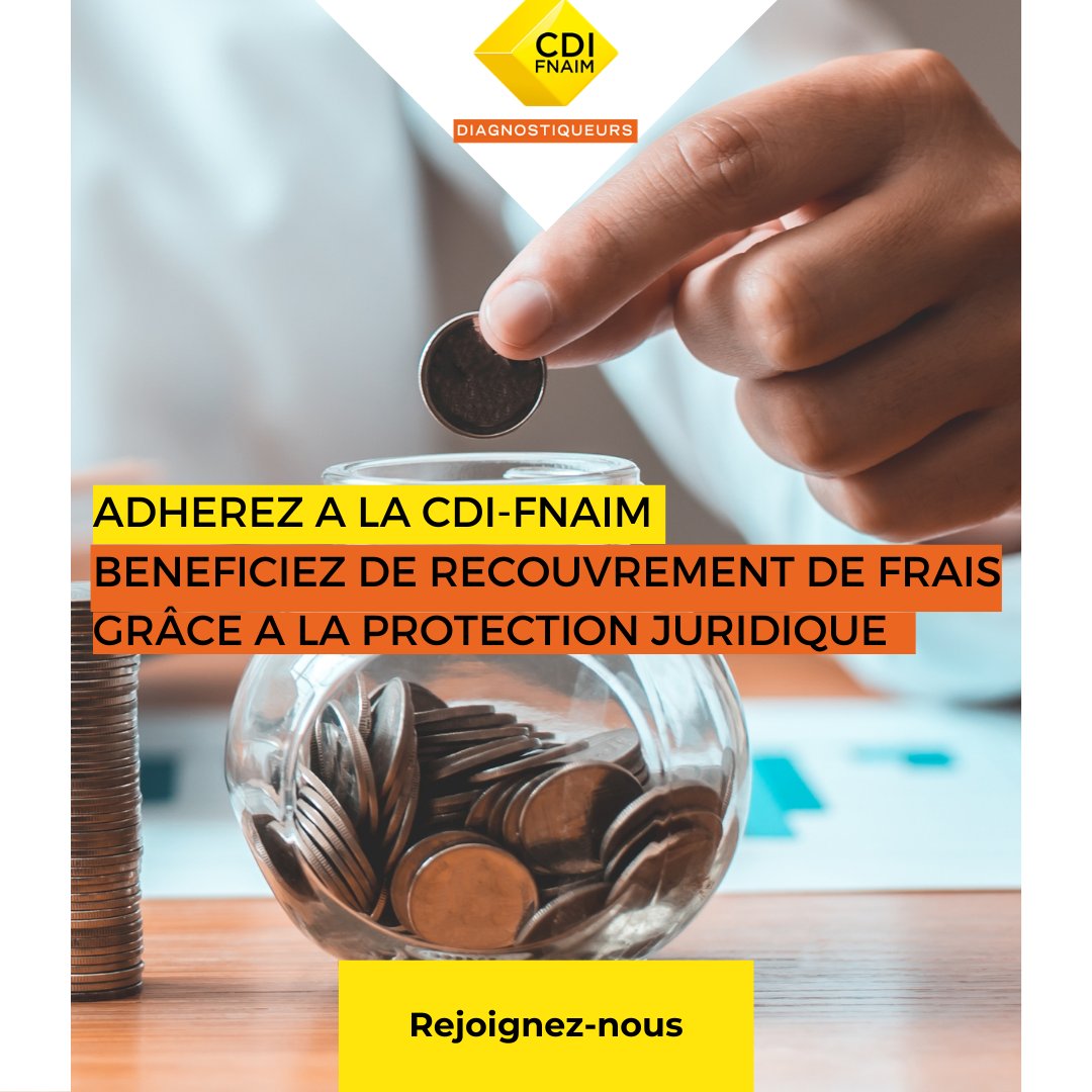 FederationCDI's tweet photo. Des problèmes d’impayés ?
Grâce à la protection juridique offerte aux adhérents @CdiFnaim, bénéficiez de recouvrement de vos frais impayés.
La CDI-FNAIM, le syndicat qui défend les #diagnostiqueurs.
Pour plus d’infos/pour adhérer :
👉https://t.co/CFnR4M3PDP
#dpe #rcpro https://t.co/WrKWSmSlTu