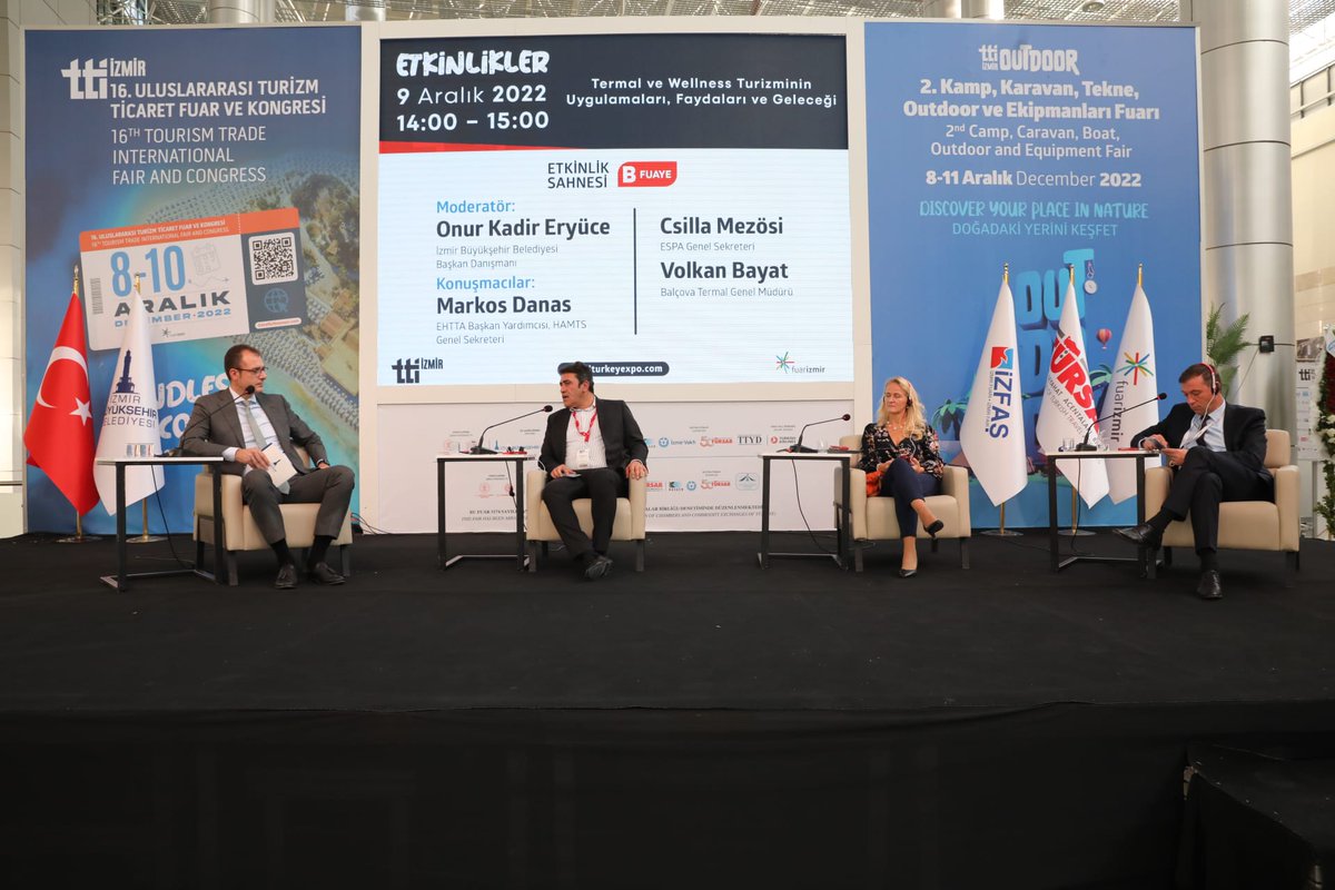 tursaborgtr's tweet photo. 16. Uluslararası Turizm ve Ticaret Fuar ve Kongresi'nin ikinci gününde "Termal ve Wellness Turizminin Uygulamaları, Faydaları ve Geleceği" başlıklı oturum gerçekleşti.
https://t.co/Qv8bQXqeyR
#TÜRSAB #TTI #İzmir #Fuar #SağlıkTurizmi #EHTTA #ESPA #BalçovaTerman #wellness #termal https://t.co/w9yPUotbCd