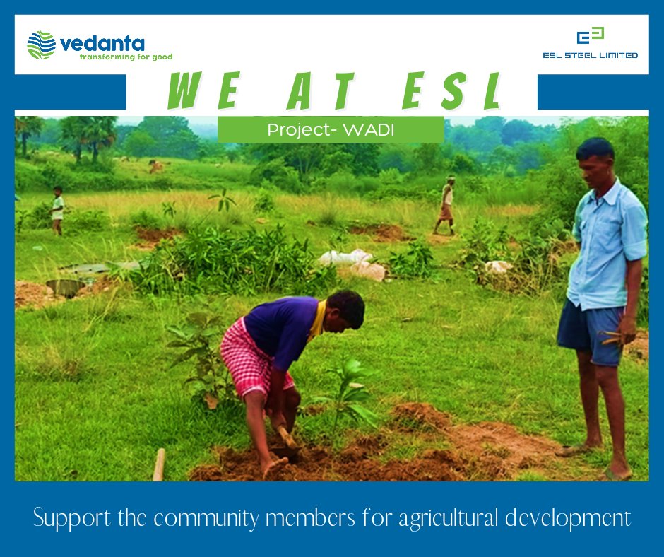 ESLSteelLimited's tweet photo. #WeAtESL are sowing the seeds of prosperity for community through helping the farmers in growing crops along with their livelihood.

#ESLCares #ProjectWADI #TransformingForGood https://t.co/neJ5BXa0X9