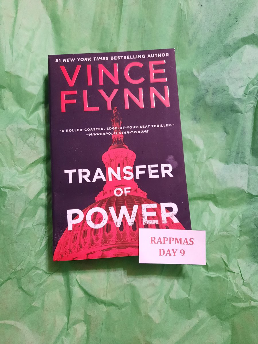 Rappmas Day 9:

Today's gift is a copy of #TransferOfPower by #VinceFlynn!!

To enter: simply retweet this tweet.