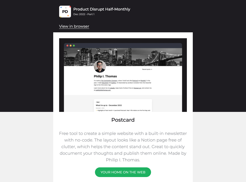 Product Disrupt Newsletter – Dec 2022 • Part 1 featuring

↳ <a href="/designdisciplin/">Design Discipline</a>
↳ Futicons by <a href="/vaisakh_pradeep/">vasp</a>
↳ Generated Humans by <a href="/generated_media/">Generated Photos</a>
↳ <a href="/SigmaOS/">SigmaOS</a>
↳ World Cup Posters by <a href="/zehf/">Zeh Fernandes</a> &amp; <a href="/marcovincit/">marcovincit</a>

See here &amp; subscribe for more ↓
bit.ly/Product-Disrup…