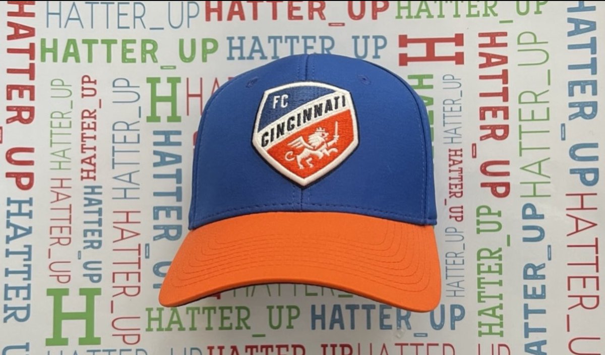 Hatter_up's tweet photo. With the World Cup going on I thought I would show love to football for Todays Hat of the Day from #MLS⚽️#FCCincy #AllForCincy #worldcup @fccincinnati Love Blue and Orange wonder why #LGM #CapsOn #stretchFit #HatTwitter #HatoftheDay #HatCollector #FittedHatSociety #UnitedByCaps https://t.co/NrLr7KZDjo