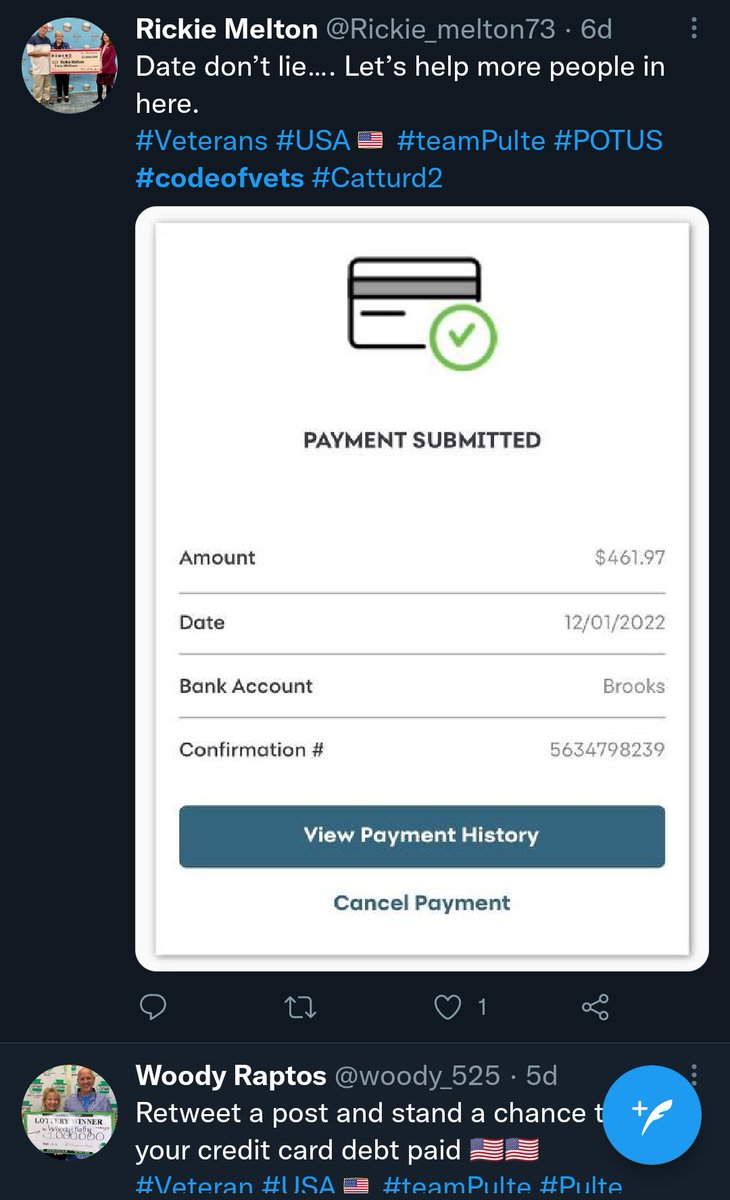RT @KDDitch: How many fake Powerball winners are on this platform? @elonmusk @TwitterSupport https://t.co/oKLMjsp6oy