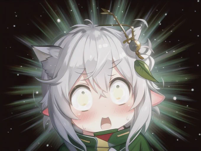 友達から送られてきたAIに変換させたナヒーダちゃんなんですが…  なんで最後獣耳付けたんですかね? ふふってなりましたっꉂ(ˊᗜˋ*)