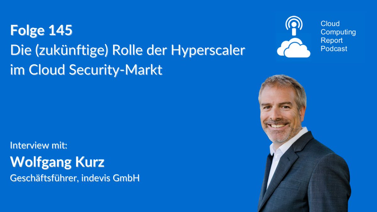ccreportpodcast's tweet photo. Neu im Cloud Computing Report Podcast: Folge 145 mit Wolfang Kurz von #indevis zur zukünftigen Rolle der Hyperscaler im Cloud Security-Markt
#googlechronicle #itsecurity #cloudsecurity
https://t.co/2PsJnH5rkW https://t.co/RQvxPJBspD