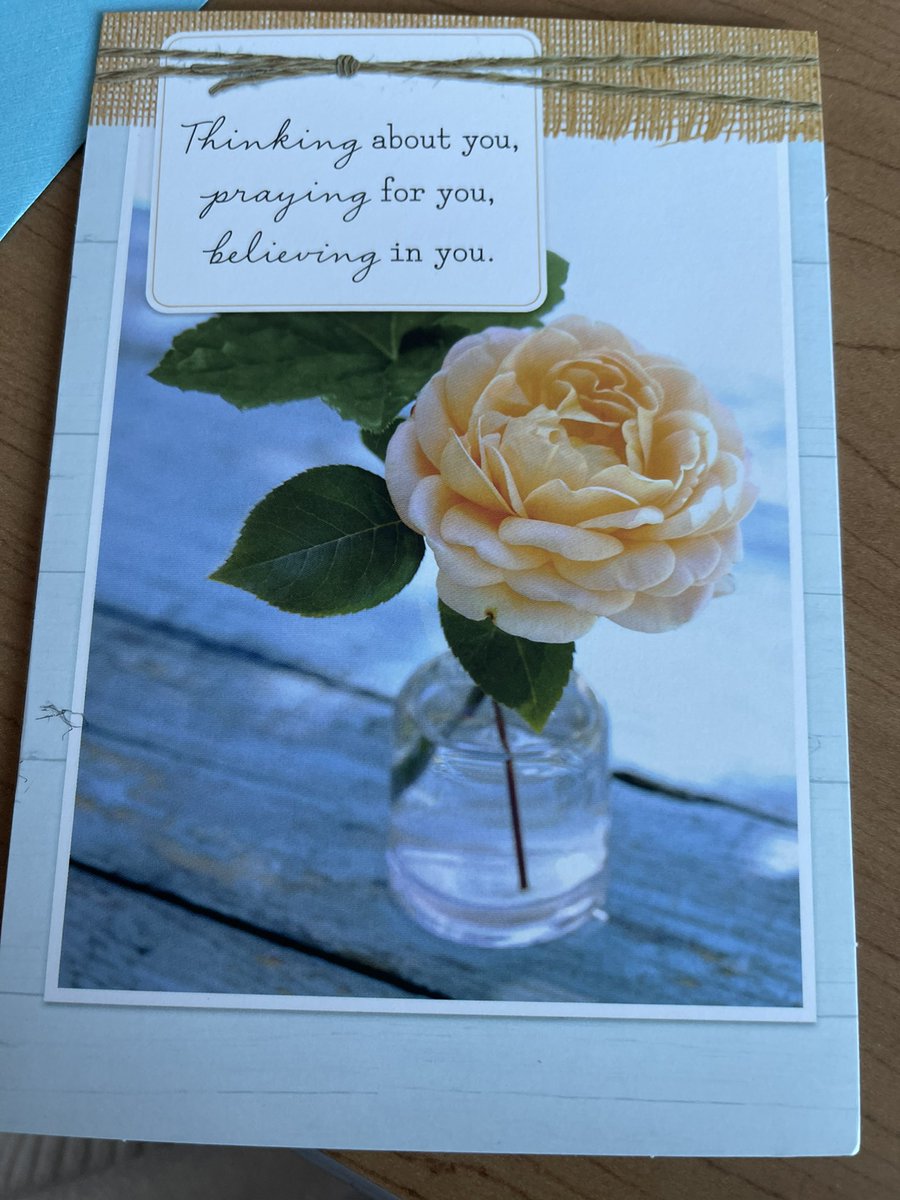 This is what happens when you’re open and honest with your students and show them you’re a human, just like them. My youngest son was in the hospital for 5 days. Love these kids. They all signed the card as well. #empathyoveracademics