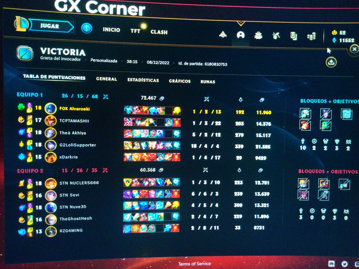 Ayer ganamos , hoy toca completar el 2/0 de esta semana jugamos a las 22:00 , vamos con todo, misión conseguir una buena posición para play off , #GoToPlayOff <a href="/skyfox_esports/">Skyfox Esports</a> <a href="/OfRunaterra/">Golosino</a> 🦊❄️💫