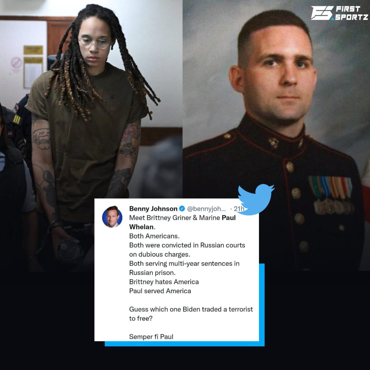 The US government oversaw former US Marine Paul Whelan freedom after Brittney Griner was traded for Viktor Bout.
@brittneygriner @NBA 

#NBA #FreeBrittneyGriner #FreeBG #BrittneyGriner #BrittneyIsFree #PaulWhelan #FreePaulWhelan