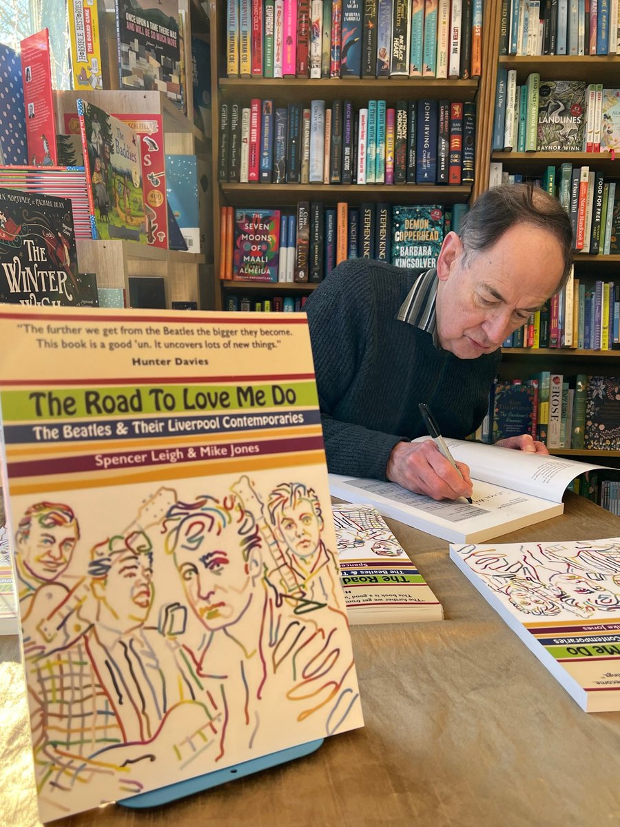 PritchardsBooks's tweet photo. @spencerleigh5 #SpencerLeigh #SIGNING #TheRoadToLoveMeDo #Beatles #Merseysound #MerseyBeat All the music is highlighted with QR codes @bbcmerseyside #liverpool #indiebookshops https://t.co/oGFgTiTs83
