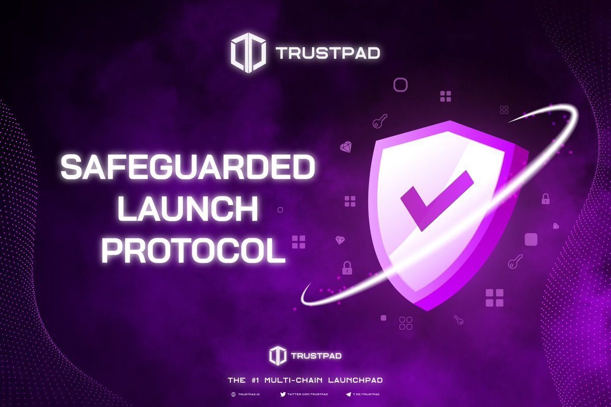 TrustPad_io's tweet image. 🛡️ TrustPad Safeguarded Launch Protocol 🔐🚀

🛡️  Protecting our investors at all times ✅

Projects launching on #TrustPad need to comply with 10 strict rules.

Read the full announcement here 👇

trustpad.medium.com/trustpad-intro…

#DeFi #Launchpad