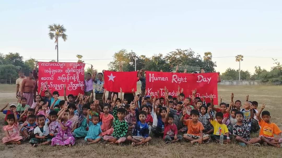 Anti-coup revolutionary strike in somewhere in Sagaing region.  Photo: CJ  #2022Dec9Coup #HoldJuntaAccountable #WhatsHappeningInMyanmar