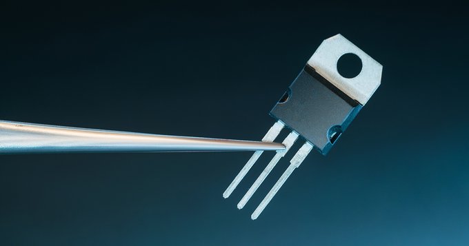 Photo of a transistor 