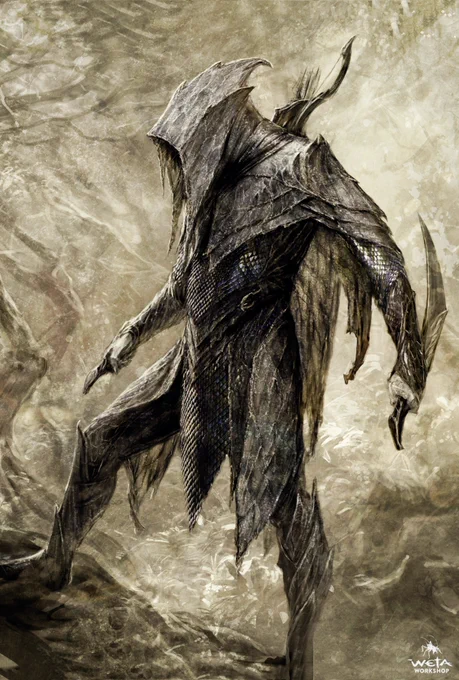 Elfos del Bosque Negro``Los elfos no son malos, pero desconfían de los  esto puede ser un defecto. Aunque dominaban la magia, andaban siempre con cuidado, aún en aquellos días. Distintos de los Altos Elfos del Poniente, eran más peligrosos y menos cautos.'' 