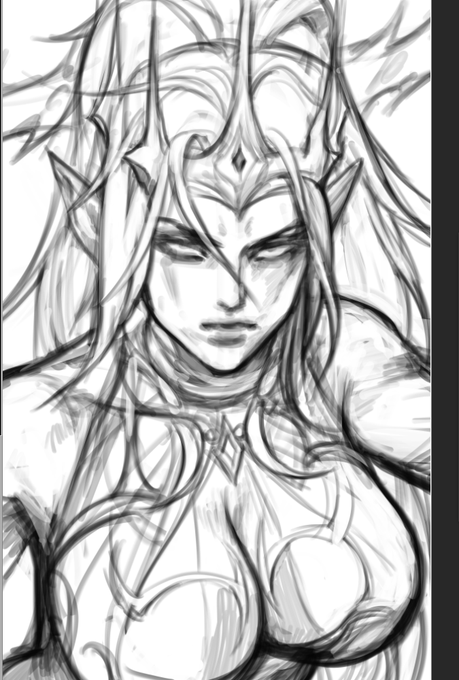 Working on new portrait commission. 
By the way, 7 slots are still available 