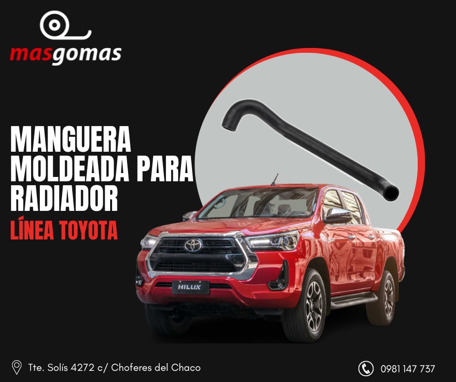masgomaspy's tweet photo. En MAS GOMAS te ofrecemos la mejor solución y calidad en mangueras✨

➡️Disponible para todas las marcas y modelos.

📌Te recomendamos realizar el reemplazo preventivo de las mangueras de radiador de tu vehículo a los 90.000 km de uso o cada 4 años. https://t.co/wAZNgYOkVl