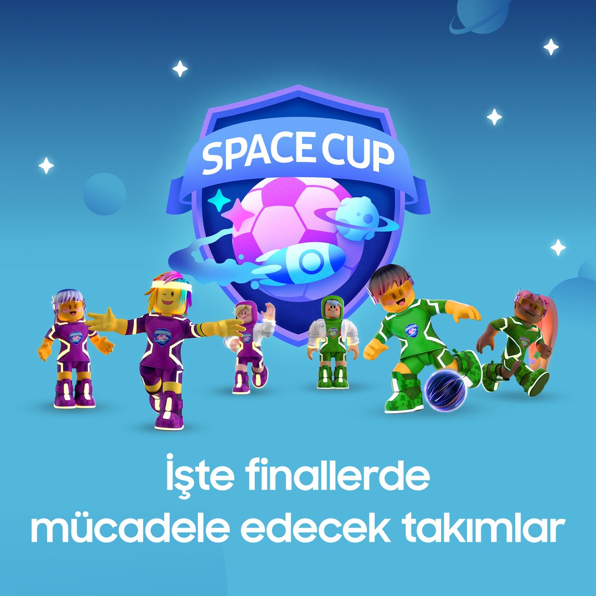 SamsungTurkiye's tweet photo. Mücadele edecek takımlar belirlendi! Space Tycoon'da düzenlenecek Space Cup Turnuvasında ülkeni hangi oyuncuların temsil edeceğine bakmayı unutma! 9-10 Aralık tarihlerindeki turnuva canlı yayınını izlemek için 👉🏼 https://t.co/UN8BgABYmf
#Samsung #SpaceCup #SpaceTycoon #Roblox https://t.co/pDZIM7pvin