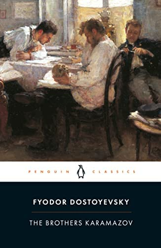 The Brothers Karamazov, also translated as The Karamazov Brothers, is the last novel by Russian author Fyodor Dostoevsky. Dostoevsky spent nearly two years writing The Brothers Karamazov, which was published as a serial in The Russian Messenger from January 1879 to November 1880. Wikipedia
Originally published: 1880
Author: Fyodor Dostoevsky
Characters: Alyosha Karamazov, Pavel Fyodorovich Smerdyakov, MORE
Page count: 840
Original language: Russian
Genres: Novel, Suspense, Philosophical fiction