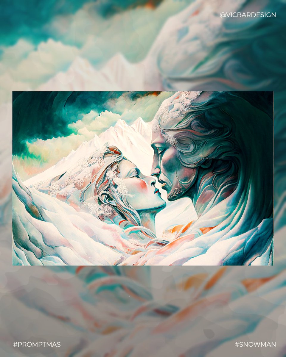 LoudRedNoise's tweet photo. When you fell in love with the snow, you never expected it to love you back.

PROMPTMAS Day 9: SNOWMAN

#PROMPTMAS #AICC_IO #AICCCREATORS #vicbardesign #artificialinspiration #midjourney #aicommunity #snowman #surreal #snowwoman #winterlove #adobeexpress #aiartist https://t.co/GtHXMFmfJ6