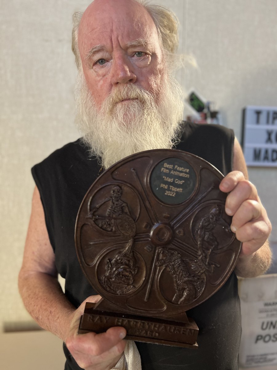 HarryhausenAWDS's tweet photo. The Ray Harryhausen Award for Best Feature Film Animation was awarded to @MadGod, directed by @PhilTippett. The Apocalypse Now of stop-motion animation- now available on BluRay!
https://t.co/bxeUcrRZlH #madgodmovie #harryhausenawards #philtippett https://t.co/RskkuQiG3t