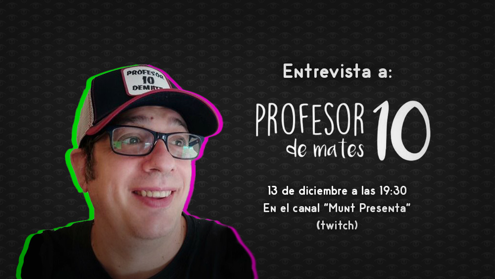 Este martes 13 de diciembre a las 19:30 tenemos una clase magistral de <a href="/profesor10mates/">profesor10demates</a>  en directo donde aprovecharemos para conocer un poquito mejor al profesor al que siguen tantísimos estudiantes y curiosos.
