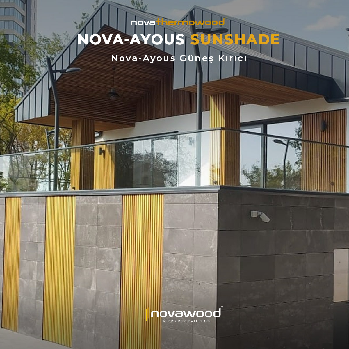 Novawood_AS's tweet photo. Project/Proje: Türkiye Petrolleri Genel Müdürlük Sosyal Tesisi
• Product/Ürün: Nova Thermowood Ayous Güneş Kırıcı
• Contract/Yüklenici: Kolin İnşaat
• Instalation/Uygulamacı: Contrast Mimarlık
#novawood #novathermowood #thermowood
#thermalmodification #sunshade #novayaous https://t.co/oHeJYPRN9i