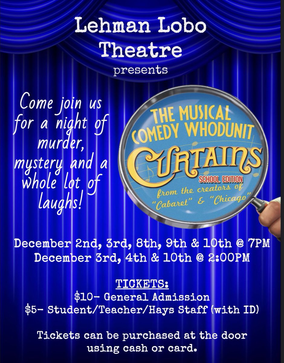 Don’t miss this show!! 🎭🎭💙💙