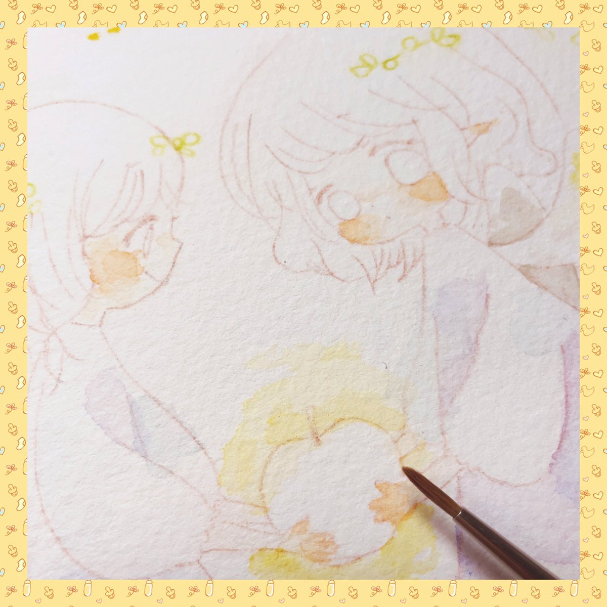 「#ホイップスペースさぎょりながら楽しくポジティブオーラいただけます!!! すてき」|まめこ@笑顔の咲く展示会2023 3/29~4/3 銀座ミレージャギャラリー　今年も参加します♡のイラスト