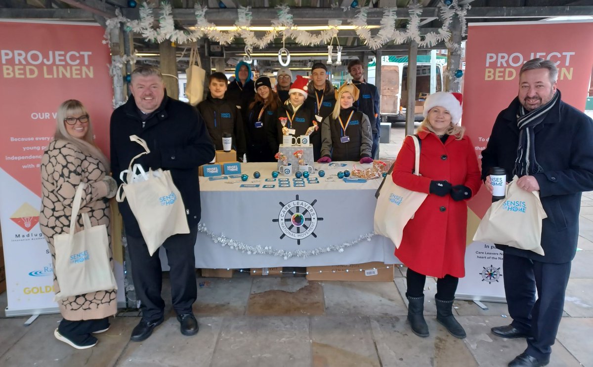 TamesideCouncil's tweet photo. Senses of Home is at Hyde Market today from 2-5pm selling quality homeware where all profits go to buying bed linen for care leavers

Care experienced young people have created the social enterprise company whose profits help others in care

Find out more: https://t.co/QVkNngukp8 https://t.co/YxGCAuNH1q