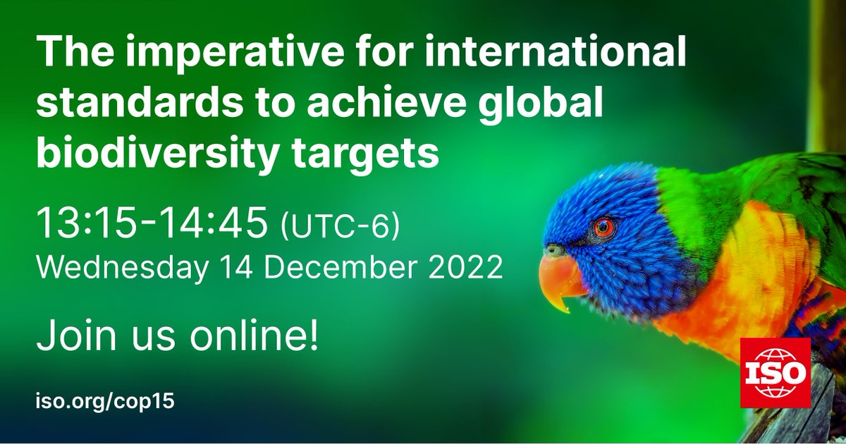 #Climatestandards can turn global commitments into action! 

Find out more during our side event at #COP15!
📆 Wednesday, 14 Dec.
💻ow.ly/qU5T50LZobE