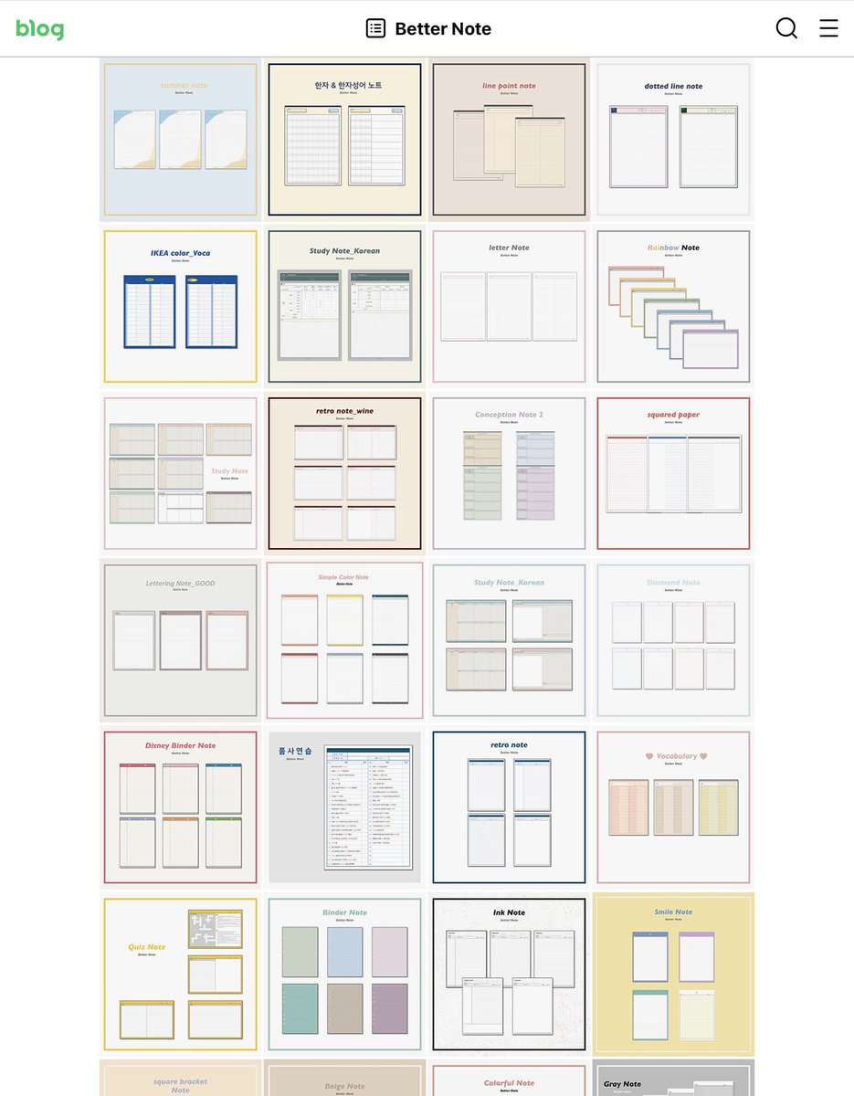 แจกพิกัด Paper note ของคนเกาหลี น้องน่ารักมาก กระดาษเรียบง่ายแต่ดีเทลปัง มีแบบให้เลือกใช้เยอะเลย ที่สำคัญคือโหลดฟรี ไฟล์ pdf.❕

🔖  m.blog.naver.com/PostList.naver…

#แจกpng #goodnote #goodnotes5