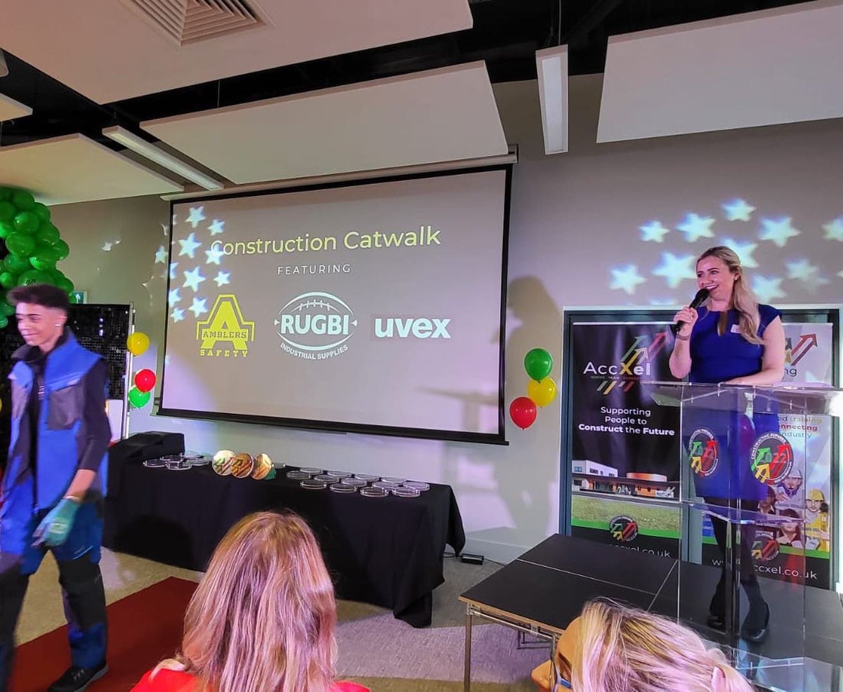 It was a pleasure to host a construction catwalk showcasing my ‘Sophie Collection’ women’s safety footwear <a href="/Amblers_Safety/">Amblers Safety</a> at the <a href="/AccXel_UK/">AccXel</a> AccXtravaganza! Congratulations AccXel on a year’s anniversary - I am delighted to be selected as an AccXel Ambassador! #Construction #ppe