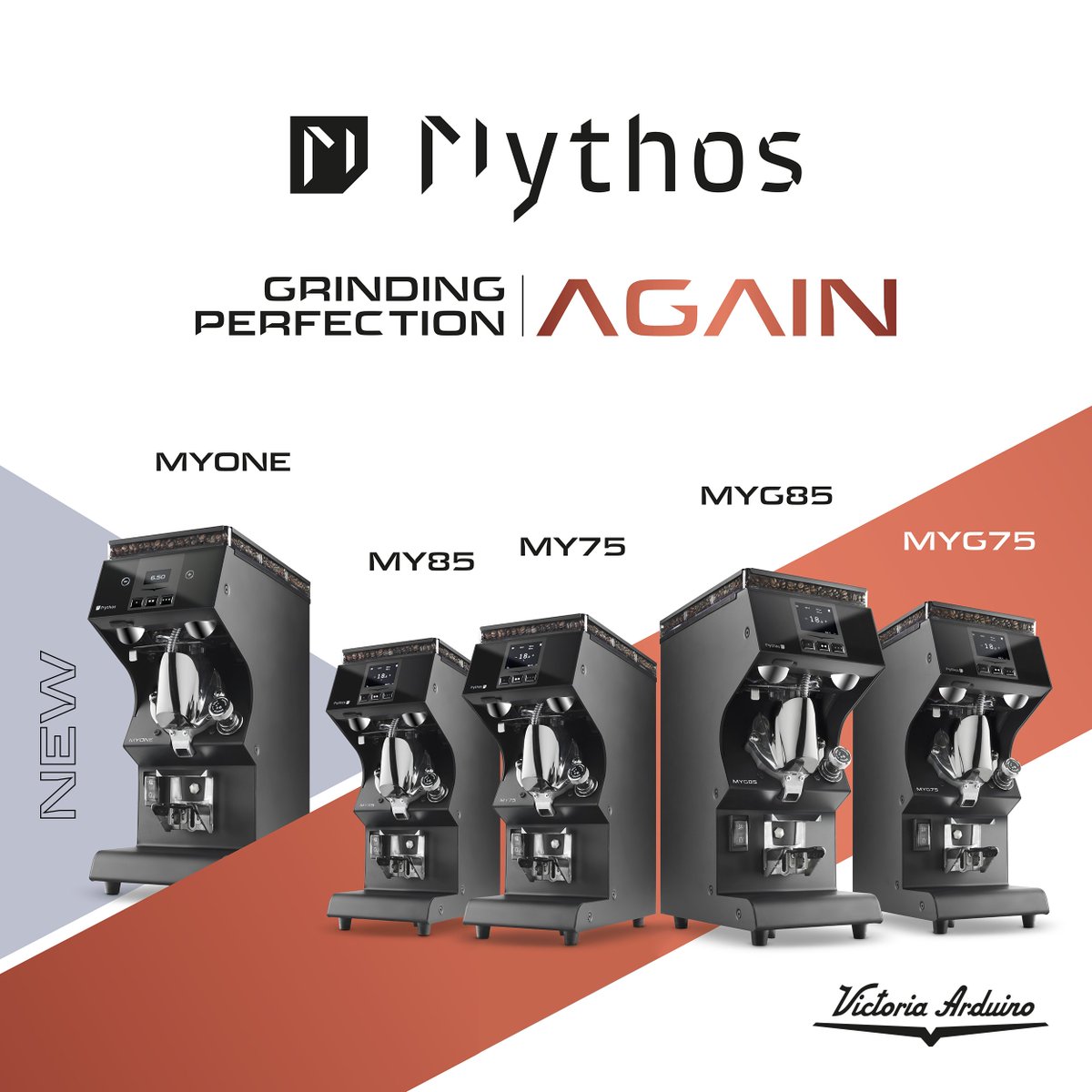 This is the #Mythos family! 
More complete thanks to the new MYONE: same accessibility, precision and design as the Mythos range, and it has a characteristic reduced display that is easy to use and always able to guarantee the precision of Mythos.  #VictoriaArduino #MYTHOS #MYONE