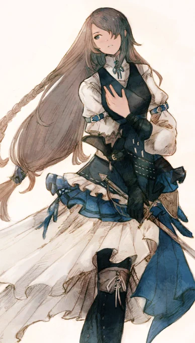 FF16楽しみ過ぎて描いた(*^▽^*)おい!ジルちゃん可愛すぎるだろ!!! 