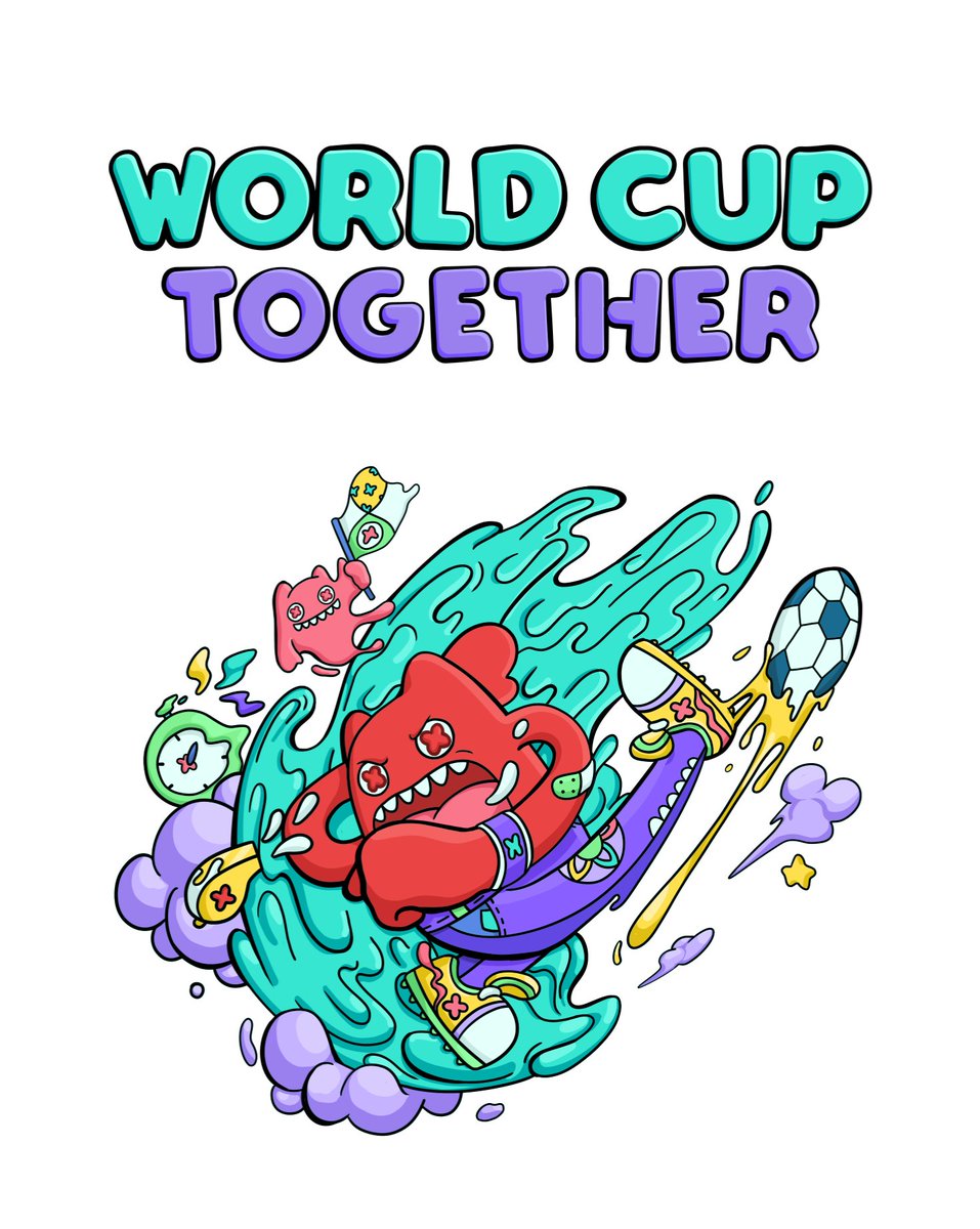 WARRIORS FOR QATAR 2022 2022卡塔尔世界杯，AENEA Gallery足球潮流展见 #吞噬负能量 #魔鬼猫＃ZOMBIESCAT