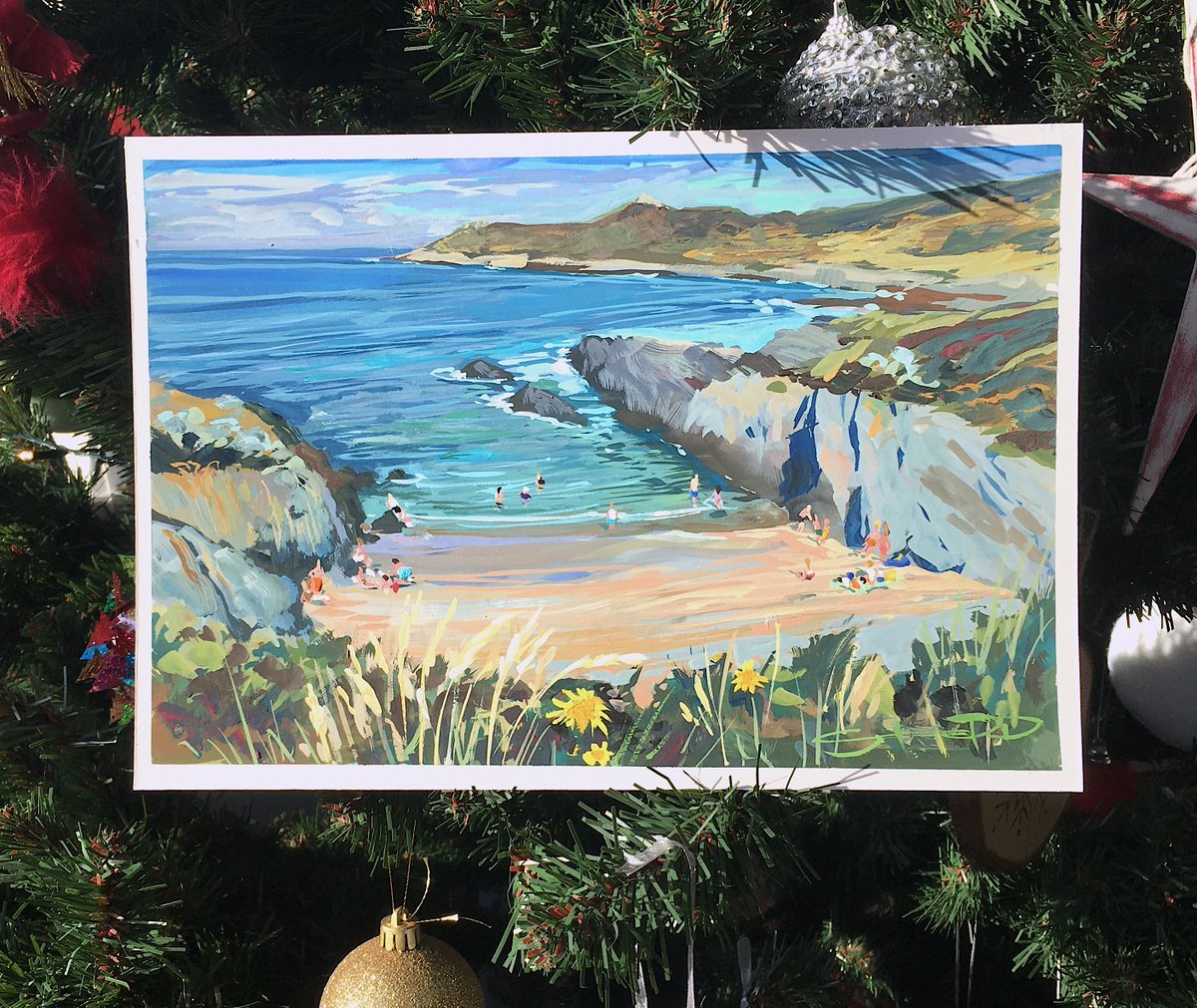 PPSteve's tweet photo. Absolutely delighted to send this original #gouache piece of #Summer warmth from my studio tree to a customer's tree in time for #Christmas. Have you chosen a piece of art for someone special this year?
#christmastree #christmasgift #artgift #artpresent #originalartforsale https://t.co/MArYhsMD3n