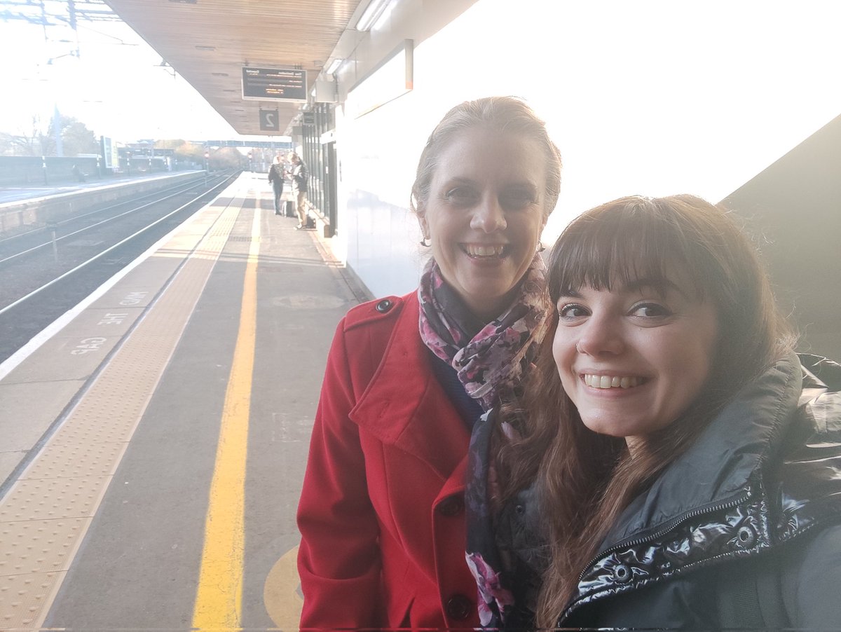Elpida_Vnz's tweet photo. Discovering that Birmingham International is not Birmingham New Street gave us enough time to take a selfie! Really enjoyed participating at NCRM Innovation Forum on Complex Clinical Data and #GDM at @JesusOxford !
#GDMDATA @Ox_wrh @NCRMUK @GilliesClare @kamleshkhunti @LRWEUnit https://t.co/9Jv6UbN2Tx
