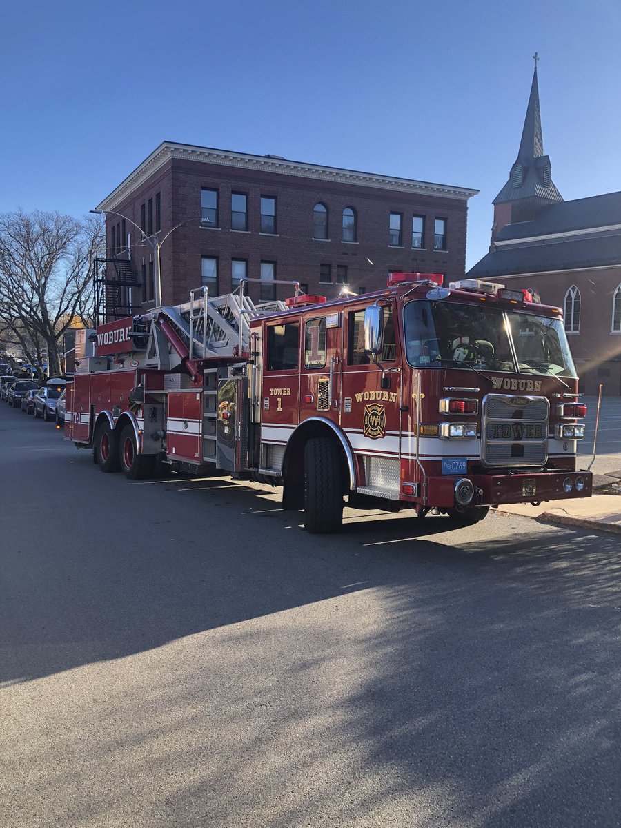 Woburn Fire (@woburnfire) on Twitter photo Tower Ladder 1 <a href="/stcharles/">Suanne St. Charles</a> for a fire drill on this nice day Tower Ladder 1 <a href="/stcharles/">Suanne St. Charles</a> for a fire drill on this nice day