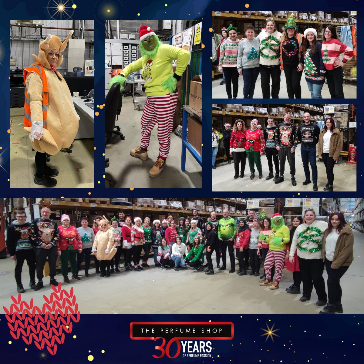 TPSPeople's tweet photo. Yesterday was Christmas 🎅 Jumper Day!
Thank you to all our #TPSpeople who took part in all areas of the business. #OneTPS
We loved seeing your ‘Scent-tasically’ Festive outfits so much!
.
#Christmas #christmasJumperDay #PerfumePeople #FestiveKnitwear #ThePerfumeShop30 https://t.co/HpsAmMsml2