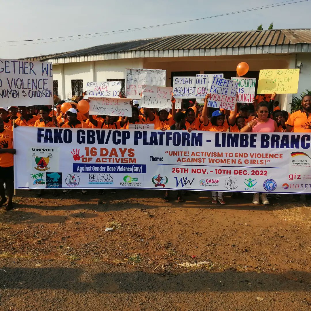 Bigweps's tweet photo. 16 Days #activism against #GenderBasedViolence in #Fako #division #Cameroon https://t.co/dfd5UH2p3N