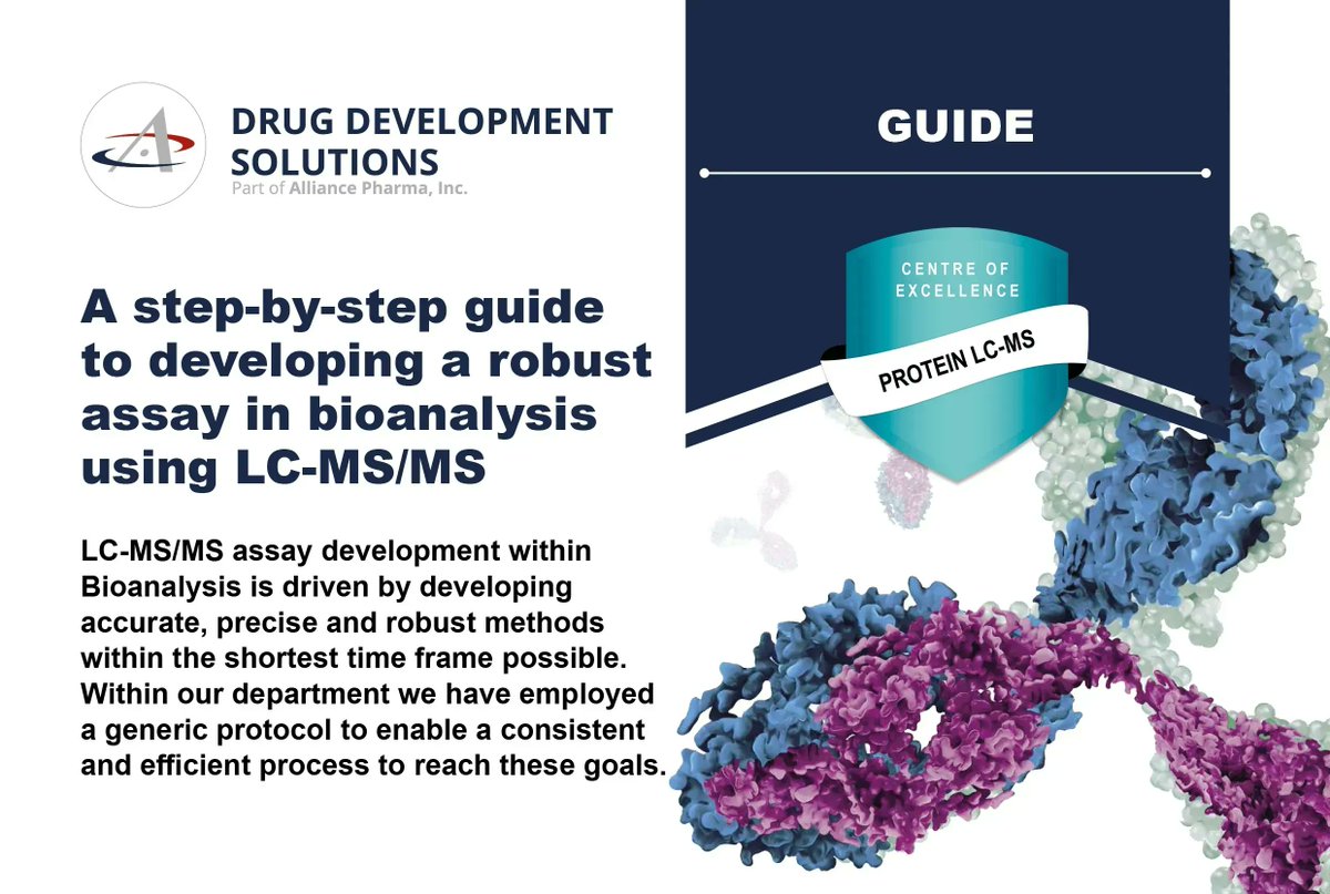 LC-MS/MS assay development within bioanalysis is driven by developing accurate, precise &amp; robust methods in the shortest time frame. Discover a generic protocol that enabled us to develop a consistent &amp; efficient process to reach these goals 📰 Download &gt; buff.ly/3gYLVEv