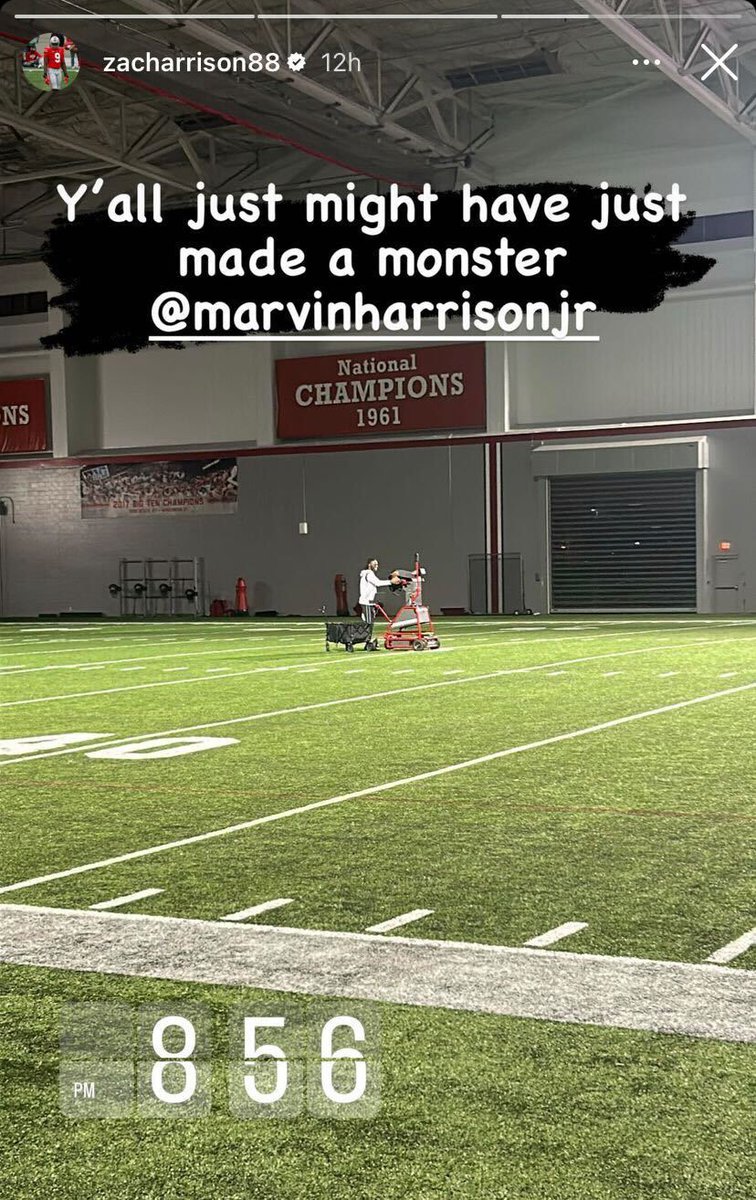 Marvin Harrison Jr after not winning the Biletnikoff last night👀