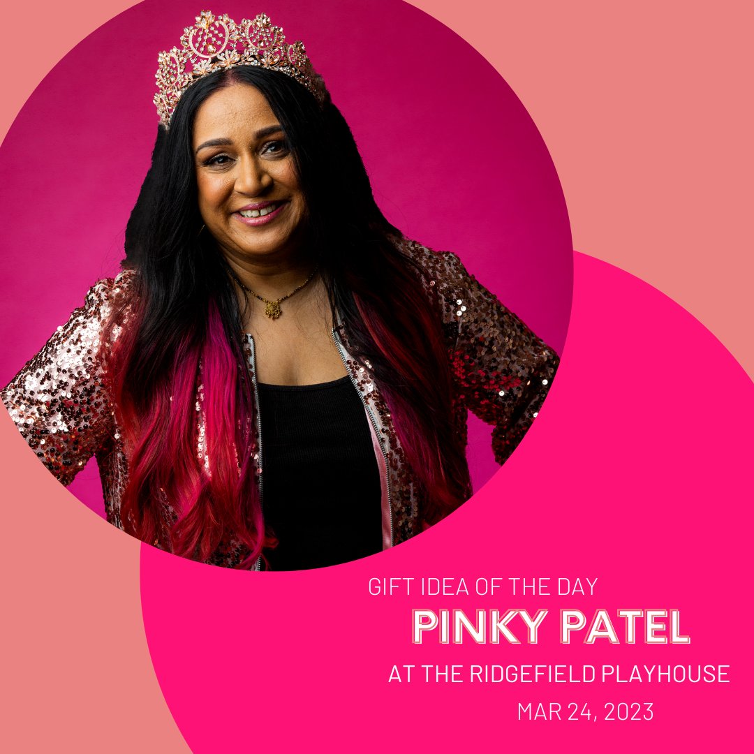 Presenting our gift idea of the day - tickets to see @pinkypatelog on her New Crown, Who Dhis? Tour at the Playhouse! Fri, Mar 24, 2023 at 8PM TICKETS 🎟️ bit.ly/PinkyPatelRPH