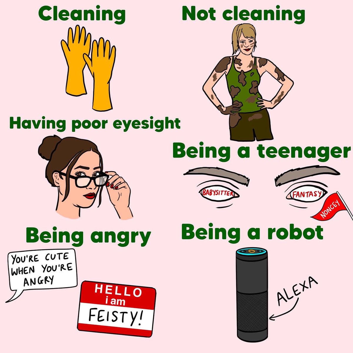 (1/3) A cartoon about how you can’t do anything without it being sexualised💋