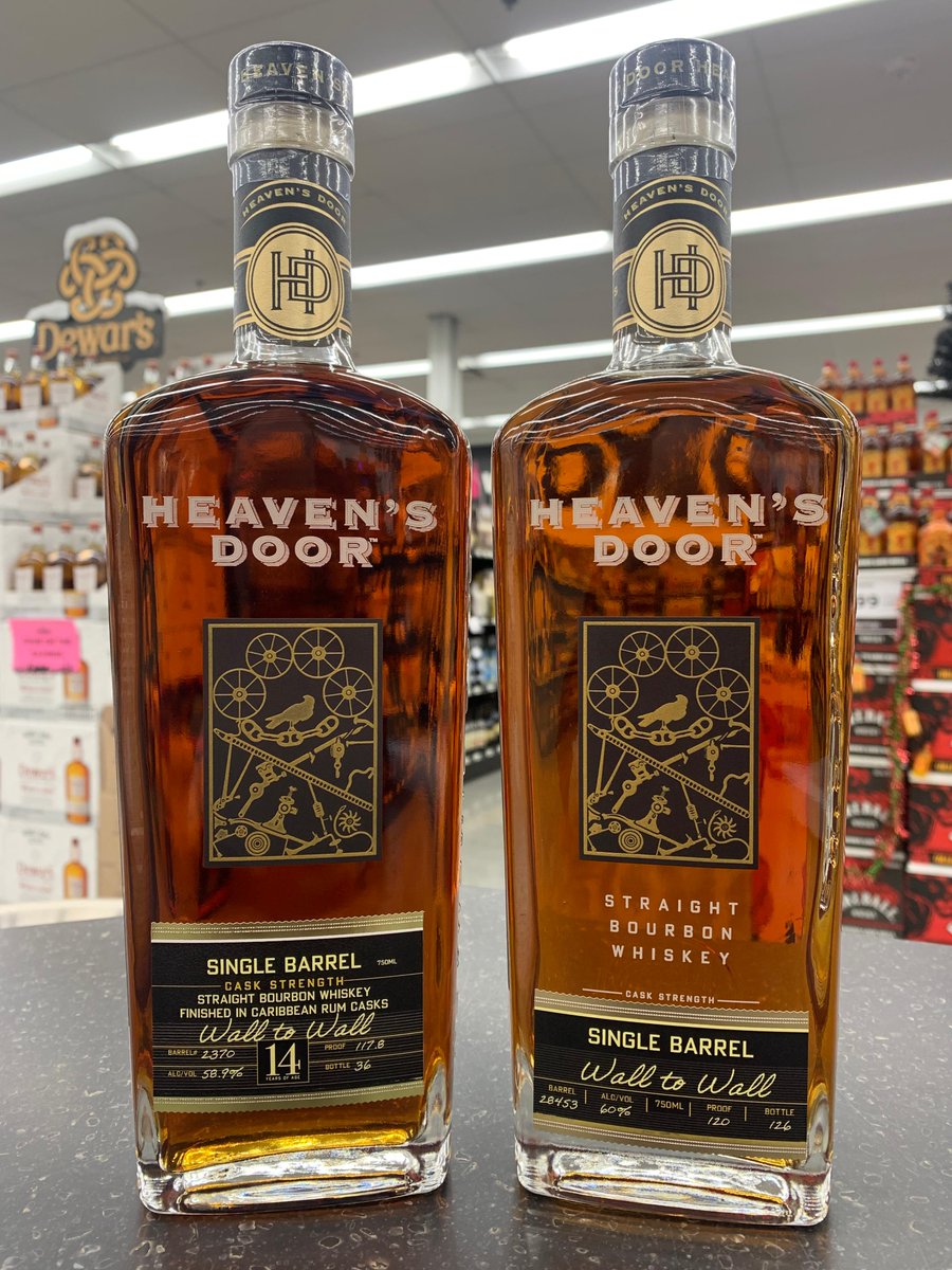 Our #Omaha #W2W Heaven's Door #BarrelPicks will release TODAY, Friday December 9th! 🥃 

#HeavensDoor #SingleBarrel Bourbon 117.8prf, $59.99 each
Heavens Door Single Barrel #CaskStrength, Aged 14 years (Finished in Caribbean Rum Casks) 120prf, $149.99 each