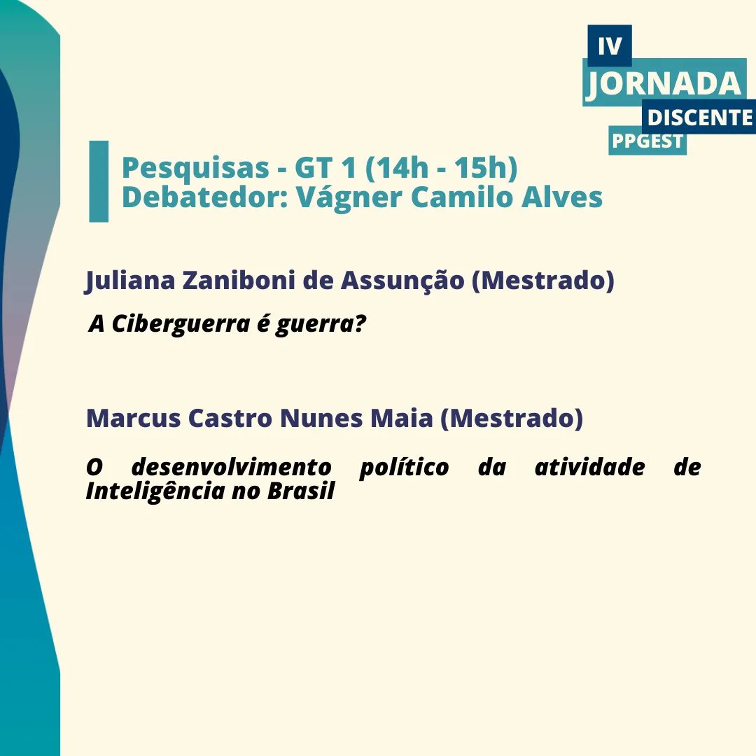 StudiesUff's tweet photo. ⭐️ PROGRAMAÇÃO  ⭐️ 

O evento é ABERTO e GRATUITO para o público!

#PPGEST #UFF2022 #INEST #ivjornadadiscente #aguardamosvcsla #curte #comenta #compartilha https://t.co/KnI8a1lsko