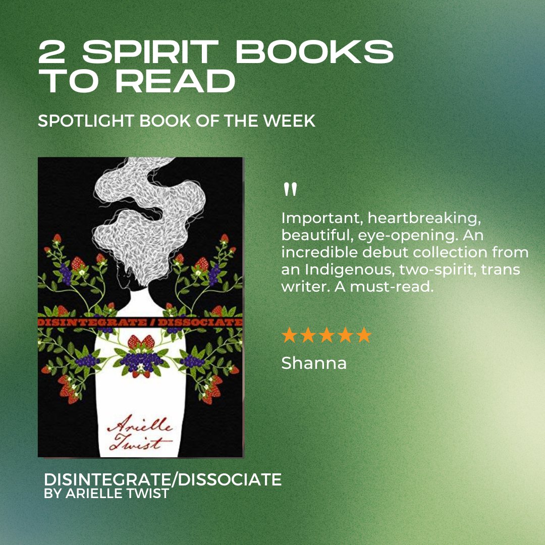 2SinMotion's tweet image. Another great read to add to your list💛 What 2spirit books would you like us to feature? 

#2SpiritBooks #2Spirit