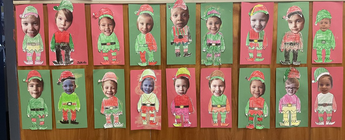 Yesterday was Elf Day in K!   Their Elfie Selfies are adorable <a href="/HolyCrossElem/">Holy Cross Elementary</a>