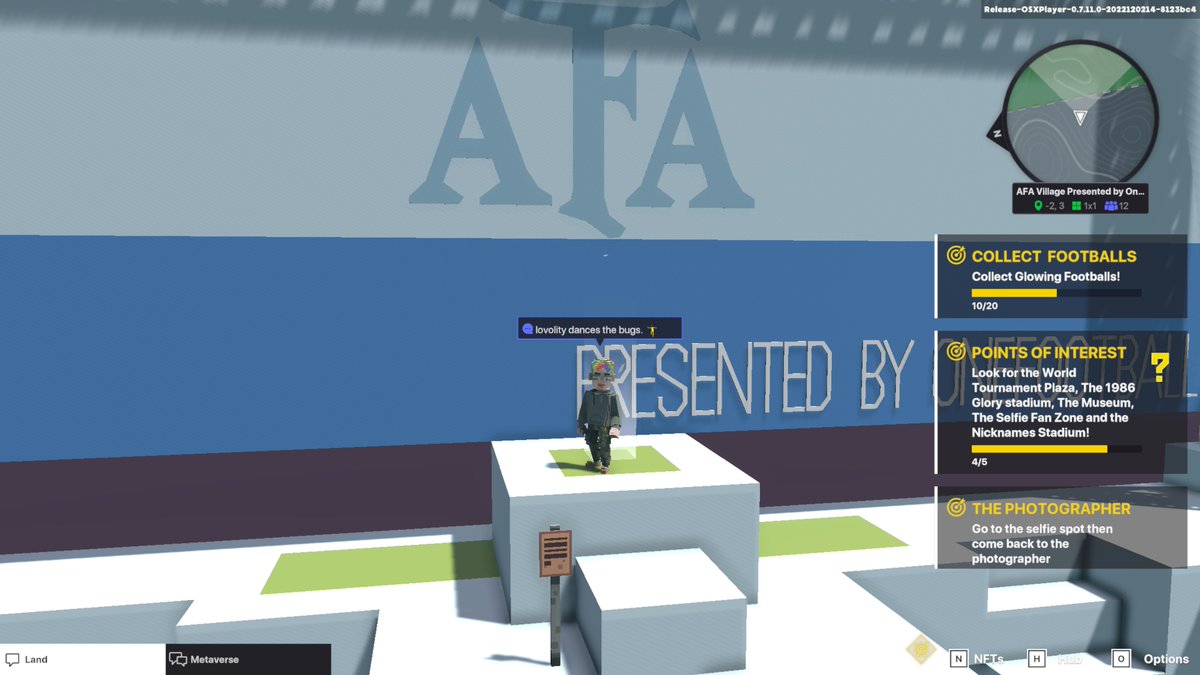 lovolity1's tweet photo. @TheSandboxGame @aera_football @Argentina I dived in the AFA Village presented by OneFootball, check out my screenshot 👇⚽ https://t.co/EnrKcXcQCQ