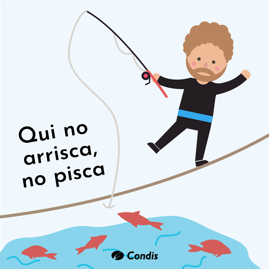 Condislife's tweet photo. "Qui no arrisca, no pisca"
Heu sentit mai aquest refrany? 👂🏼
Aviat acaba l'any i no volem que quedi res per dir ni per fer, per això, et recordem que, si vols obtenir resultats has d'arriscar-te! 💥🤩
#Nadalambcondis #condislife #condisambtu #jocs #supermercats https://t.co/D5wRlVs7CD