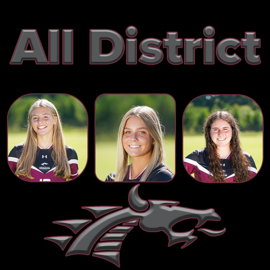 Representing The Lady Dragons on the All-District team for District 15 are Amelya Jacobs, Kerigan Kivisto and Olivia Federico, congratulations ladies. 

#Takethebridge